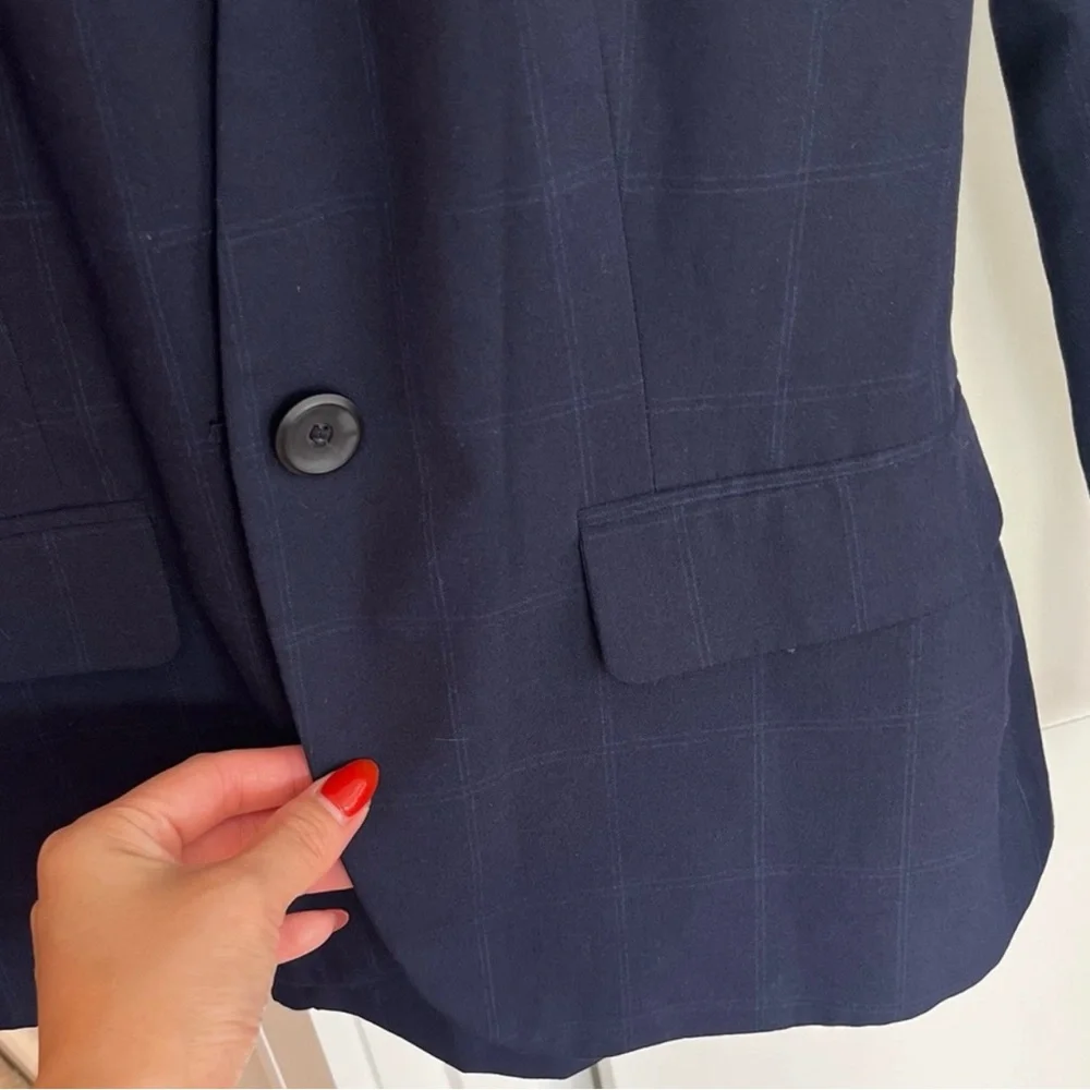 Zara Navy Blazer and Pant Suit Set - Picture 6 of 7